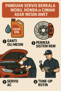 Panduan service berkala mobil honda